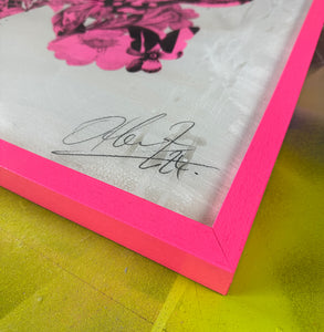 Botanical Butterfly (pink frame)